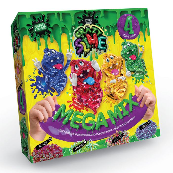 Ігровий набір для проведення дослідів "Crazy Slime" SLM-03, 4в1  SLM-03-01U