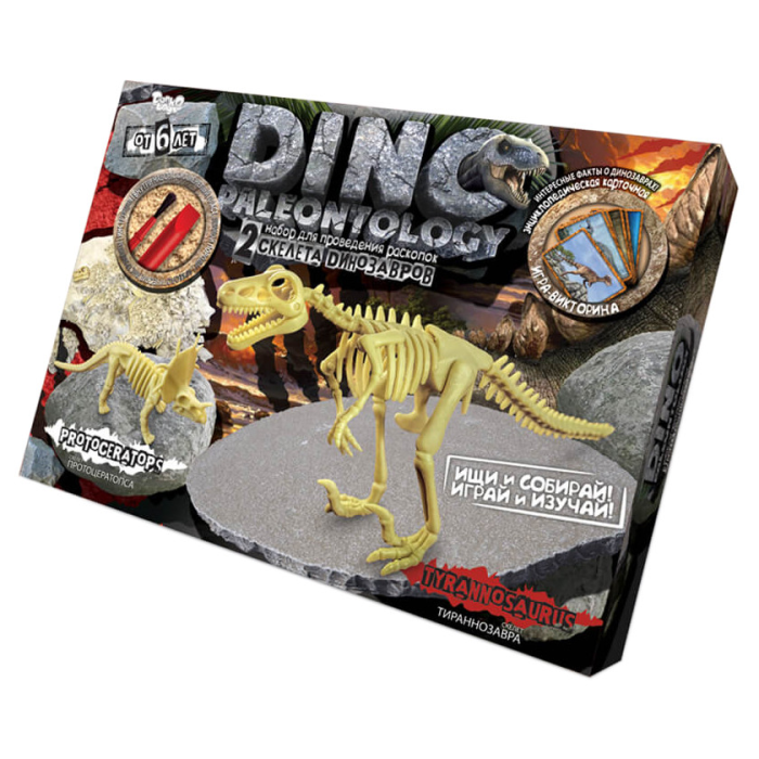 Ігровий набір для проведення розкопок DINO PALEONTOLOGY 6377 в коробці  Тиранозавр