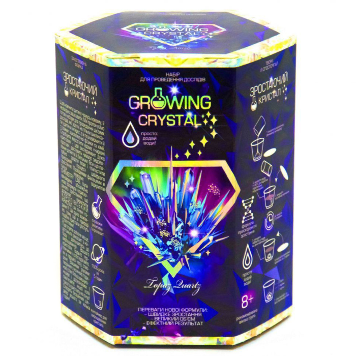 Ігровий набір для вирощування кристалів GRK-01 GROWING CRYSTAL  Топаз