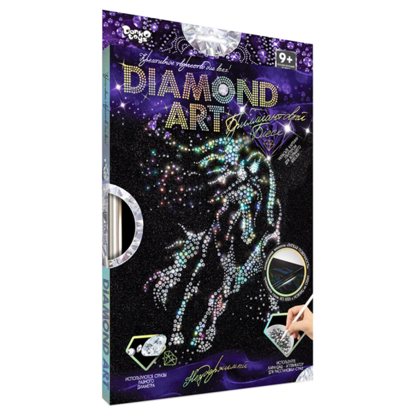 Комплект креативної творчості "DIAMOND ART" DAR-01, 10 видів  Нестримний