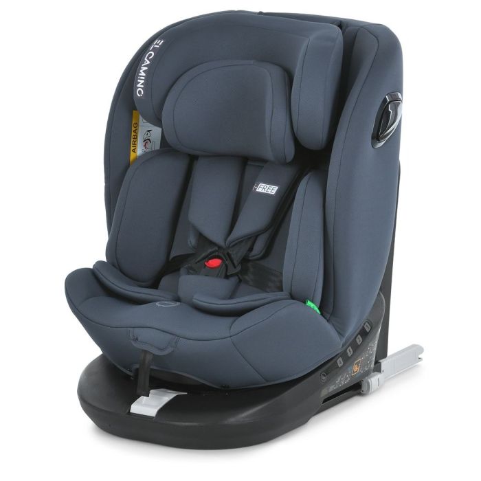 Дитяче автокрісло El Camino i-Free (ME 1187 Moon Gray) i-Size R129, фаза 1,2 (40-150 см)