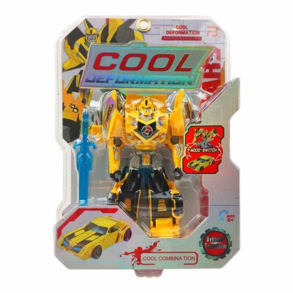 Дитячий робот-трансформер Динозавр FB166-67, 13,5 см  Жовтий