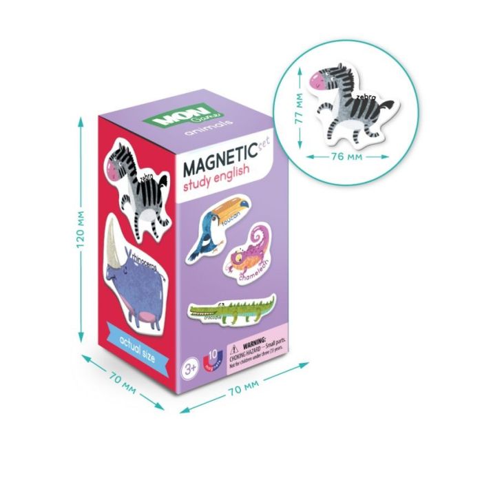 Дитячий набір магнітів "Магнітні тварини" Mon Game 200205