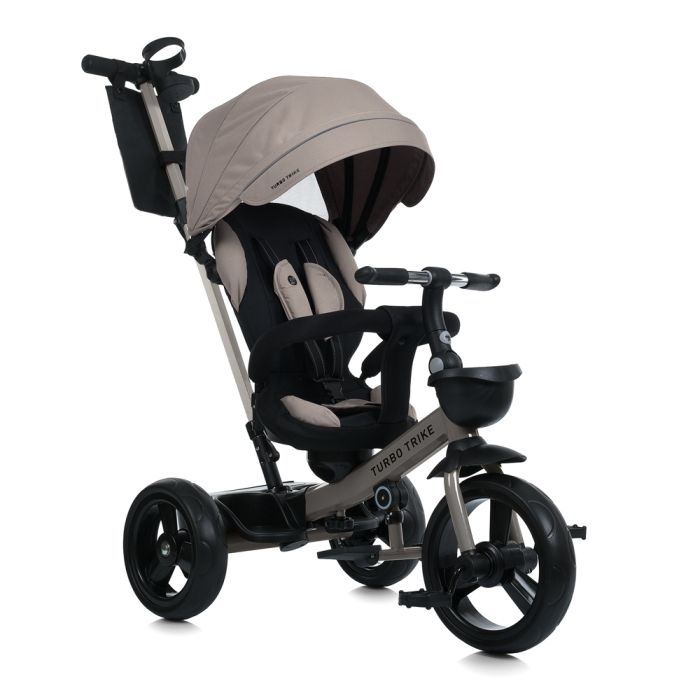 Дитячий триколісний Велосипед TURBOTRIKE (MT 1001-1 Almond Beige) поворотне сидіння