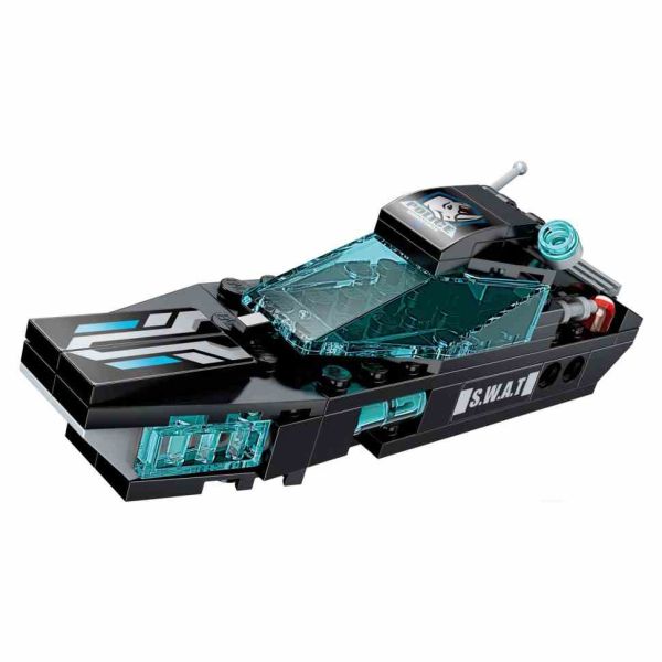 Дитячий Конструктор Qman 1413-1-8 транспорт, зброя, 95 дит.  Wave Breaker Yacht