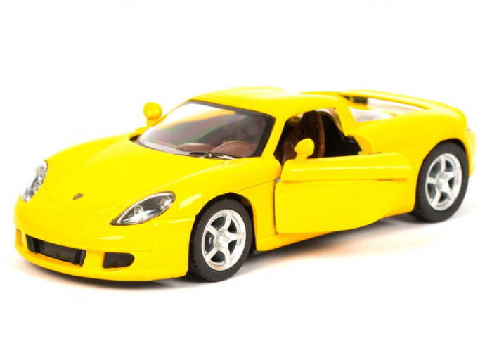 Колекційна машинка Porsche Carrera GT KT5081W інерційна  Yellow