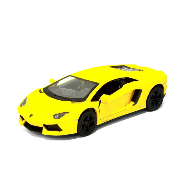 Колекційна іграшкова машинка MATTE LAMBORGHINI KT5370W інерційна  Yellow