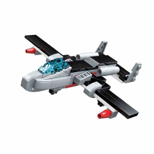 Конструктор Qman 1418Q-1-8 військовий транспорт 74-101 деталь  Літак Звукова хвиля