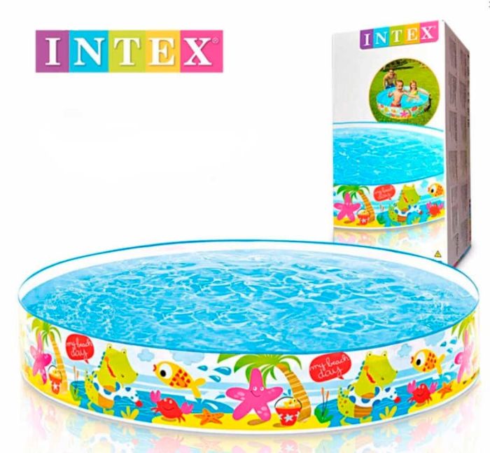 Басейн Intex "Веселий пляж" 152х25см, об'єм: 370л, вага: 1,4кг, від 3-х років (56451 NP)
