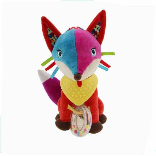 М'яка брязкальце-підвіска WD210260 з прорізувачем  Лисиця