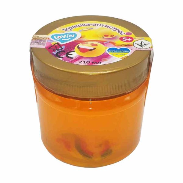 Іграшка-антистрес 210 мл Slime time ТМ Lovin 80142  Помаранчевий