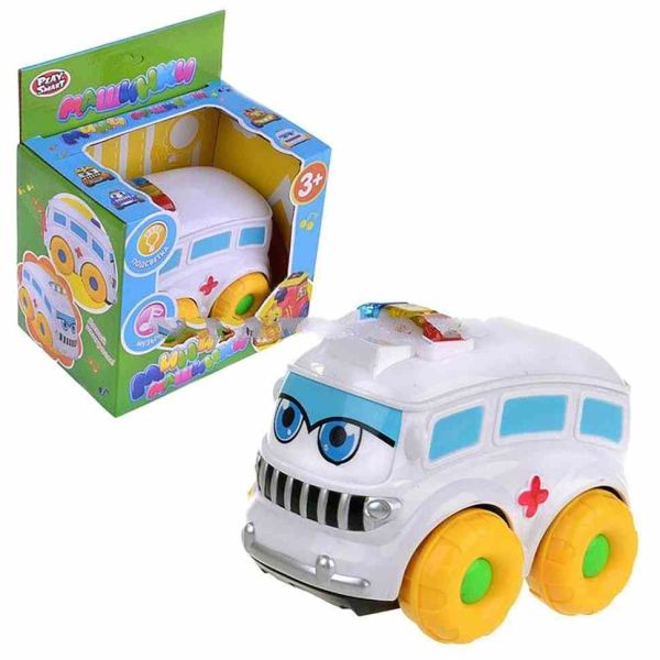 Музична машинка Міські служби PlaySmart 7438 з підсвічуванням Біла швидка допомога