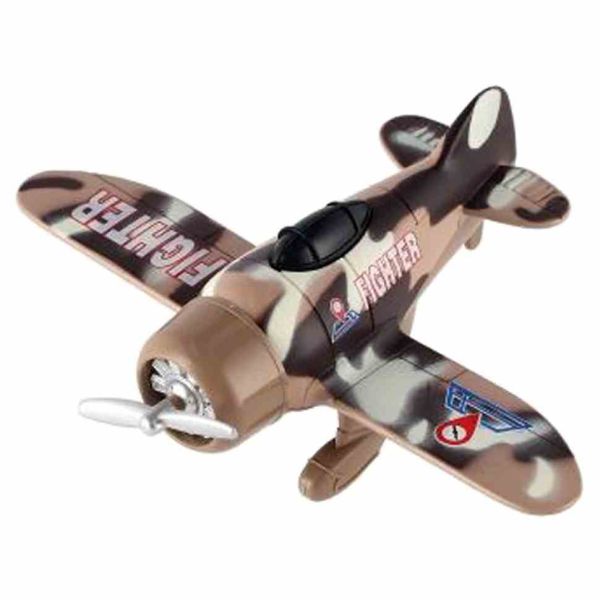 Літак металевий інерційний, XG879-102 Бежевий