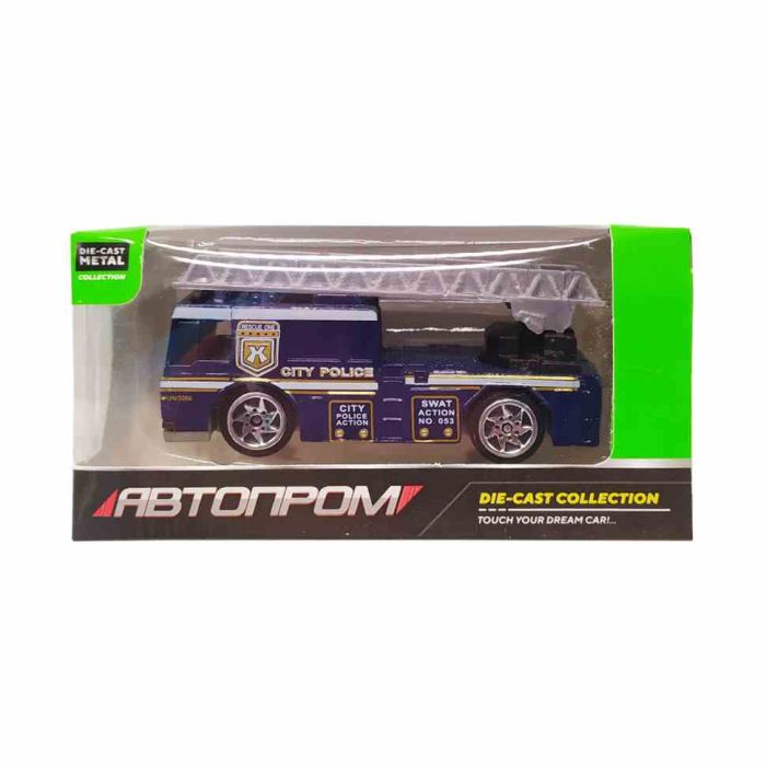 Дитяча металева машинка АвтоПром 7629 масштаб 1:64   Citi Police з драбиною