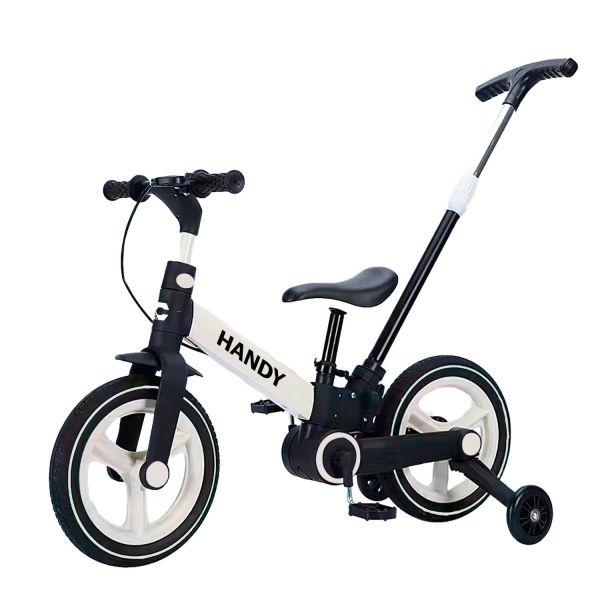 Дитячий Велобіг-трансформер Corso HANDY 12 дюймів (1068-92) знімні педалі, ручне гальмо, дод. бічні колеса