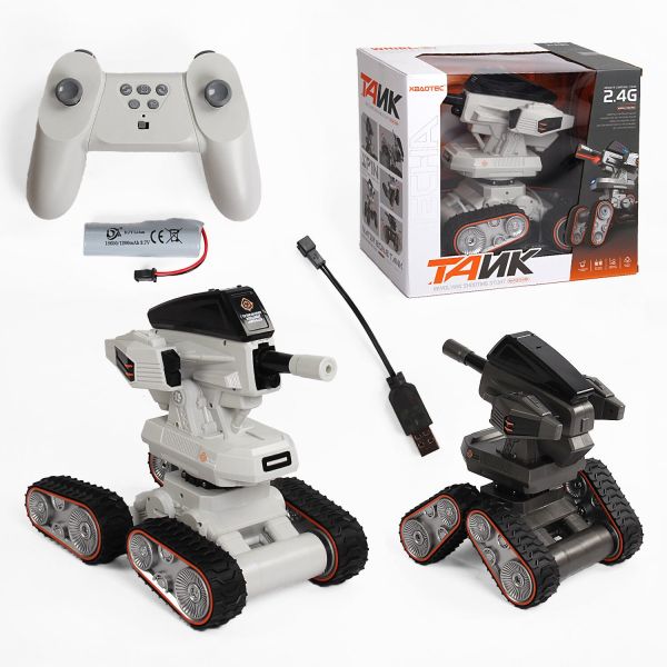 Танк на радіокеруванні XB 1116 (12) 2 кольори,пульт 2.4 GHz, акум. 3.7 V, стріляє орбізами, підсвічування, звуки, мелодії, орбізи, пляшечка, в коробці