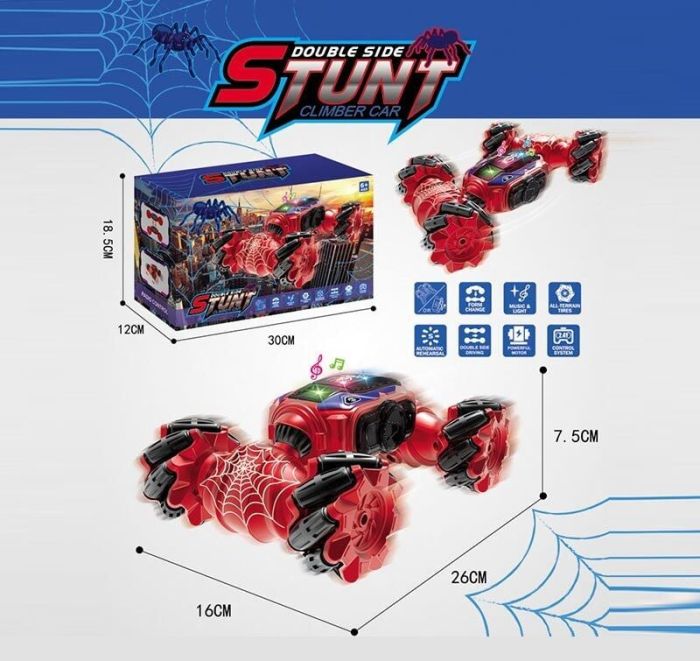 Машина на радіокеруванні CX 86 Z (30) роликові колеса, підсвіч, акум. 3.7V, музика,USB-кабель, пульт 2.4G, викрутка, зміна полож. корпусу, в коробці