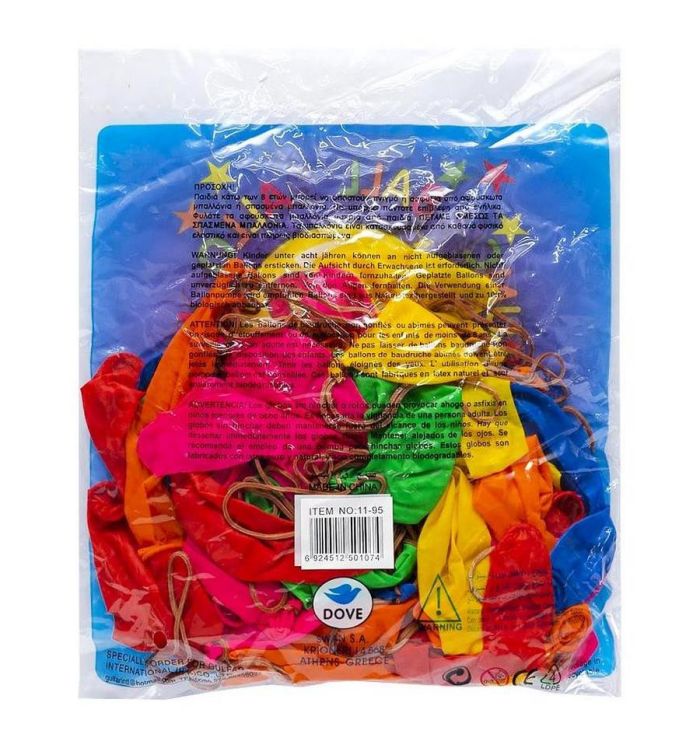 Набір повітряних кульок "Кавун" COLOR-IT 11-95, 50 штук