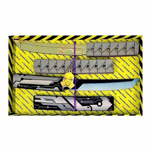 Набір дерев'яних сувенірних ножів SO-2 "TANTO ТРАНЗИСТОР & TANTO ЯКУДЗА GOLD" SO2-8-B