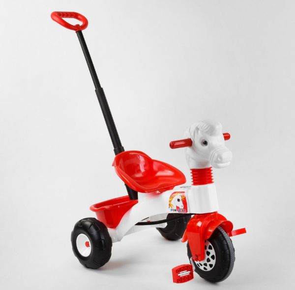 Велосипед триколісний Pilsan (07-139) з батьківською ручкою