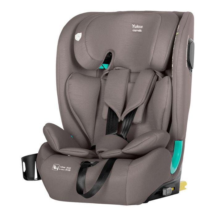 Дитяче Автокрісло CARRELLO Yukon (CRL-15808 Sandstone Beige) i-Size 76-150см ISOFIX з нахилом+підсклянник