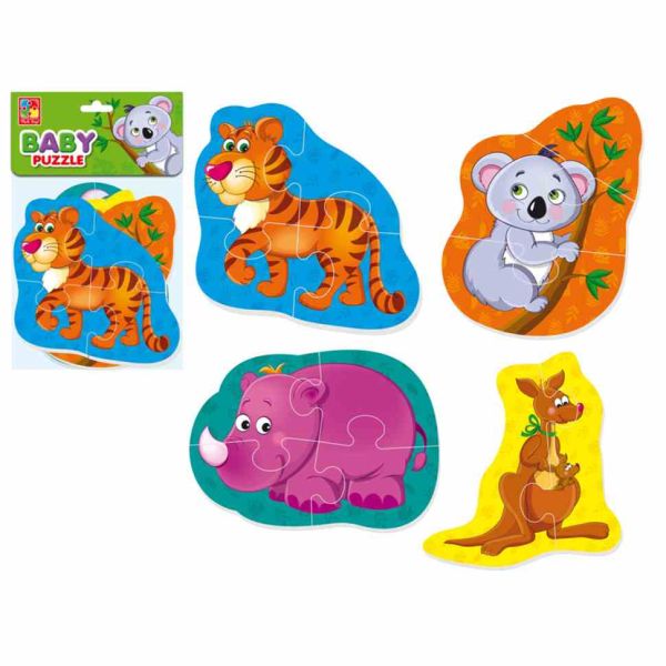 М'які бейбі пазли "Тигреня та друзі" VT1106-72 Укр