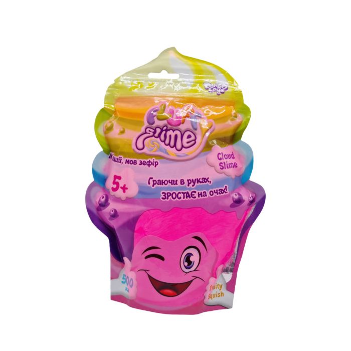 В'язка маса "Fluffy Slime" FLS-02-01U упаковка 500 мл Рожевий