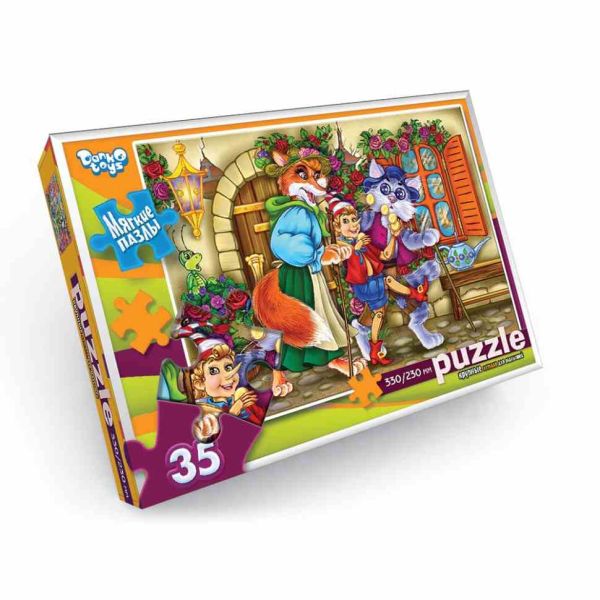 М'які пазли "Буратіно" S35-10-01, 35 елементів