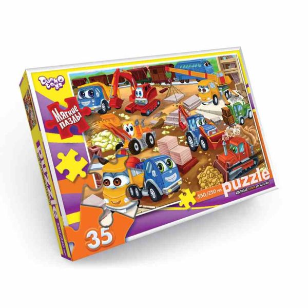 М'які пазли "Будівельний майданчик" S35-10-07, 35 елементів