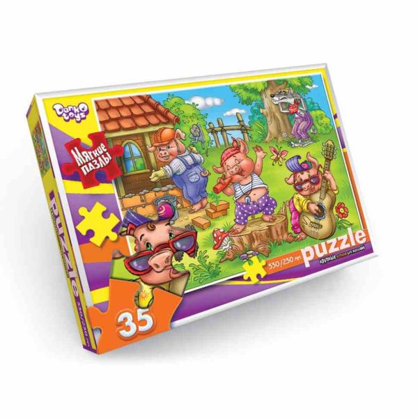 М'які пазли "Три порося" S35-10-10, 35 елементів