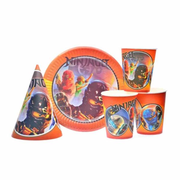 Набір посуду з ковпачками "Ніндзяго" 8020-0017 на 10 осіб