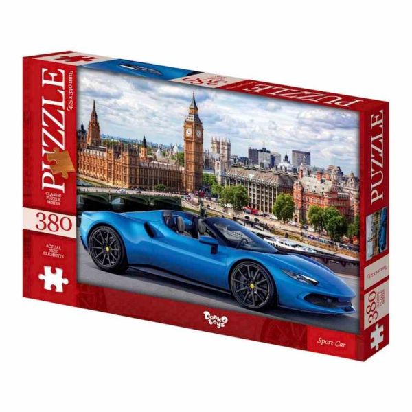 Пазли класичні "Синя машина" C380-06-09, 380 елементів