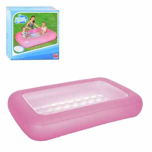 Дитячий надувний басейн BW 51115 з ремкомплектом  Рожевий