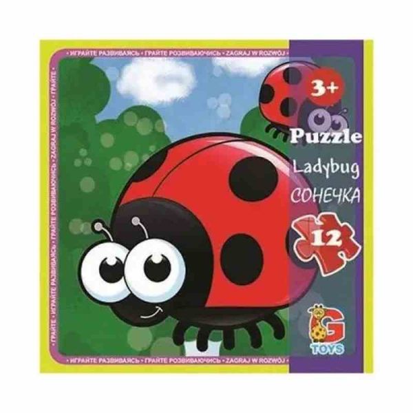 Пазли дитячі "Комахи" LI01, 12 елементів