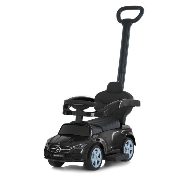 Дитяча Каталка-толокар (668L-2) звук, підставка для ніг, шкіра