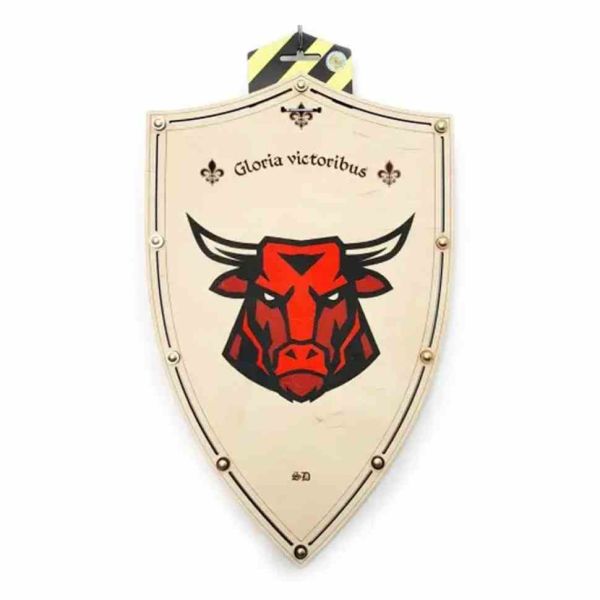 Сувенірний дерев'яний щит "Буйвол" 000157, 47х30 см