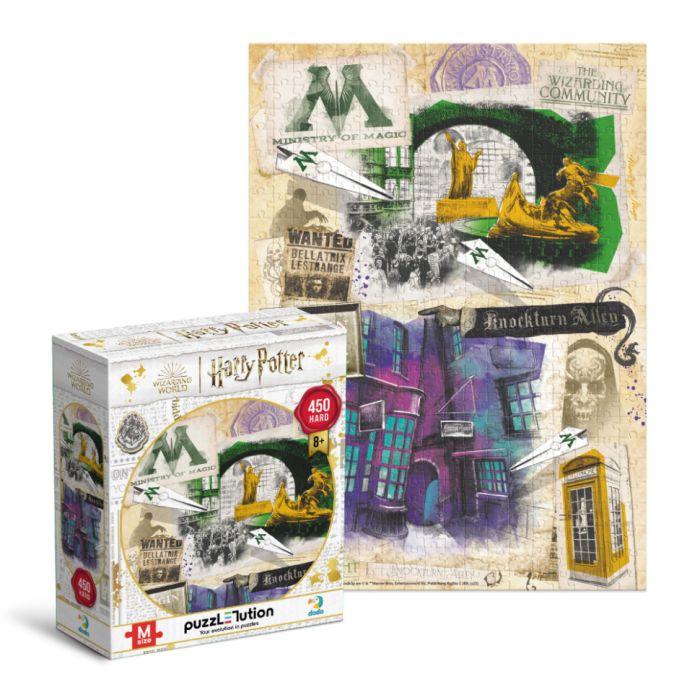 Пазл класичний "Harry Potter. Міністерство магії та Алея Ноктерн" 200504, 450 елементів