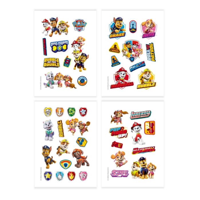 Набір дитячих тимчасових татуювань "Paw Patrol Команда" 200435, 4 листи