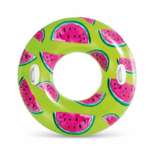 Надувний круг "Фрукти" 56261, 107 см, з ручками Кавун
