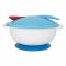 Тарілка на присосці з термоложкою та кришкою MGZ-0101(Blue) 250 мл