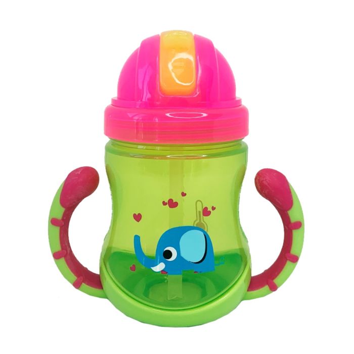 Поільник дитячий з трубочкою Неон MGZ-0300(Lime) 270 мл