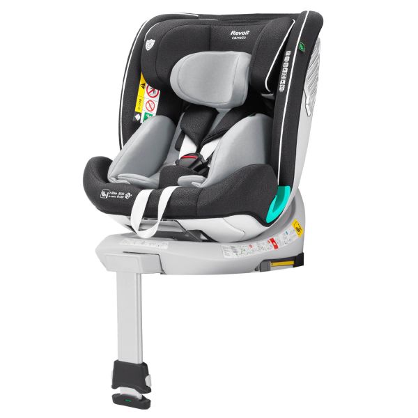Дитяче Автокрісло CARRELLO Revolt (CRL-15805 Sky Grey) i-Size 40-150см ISOFIX, поворот, опор.стійка