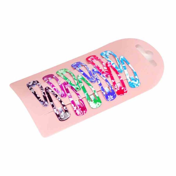 Затискач дитячий для волосся міні Квіти 0109-115, 12 шт