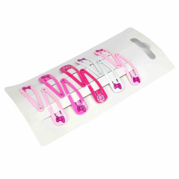 Затискач дитячий для волосся міні Бантики 0109-113, 10 шт