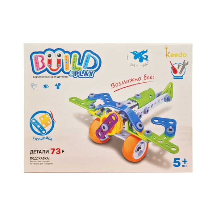 Конструктор Build&amp;Play "Літак" HANYE J-7706, 73 елементи