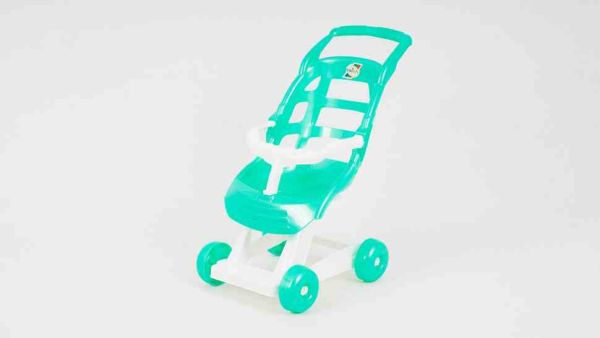 Коляска для ляльки 00147 пластикова  Бірюзовий