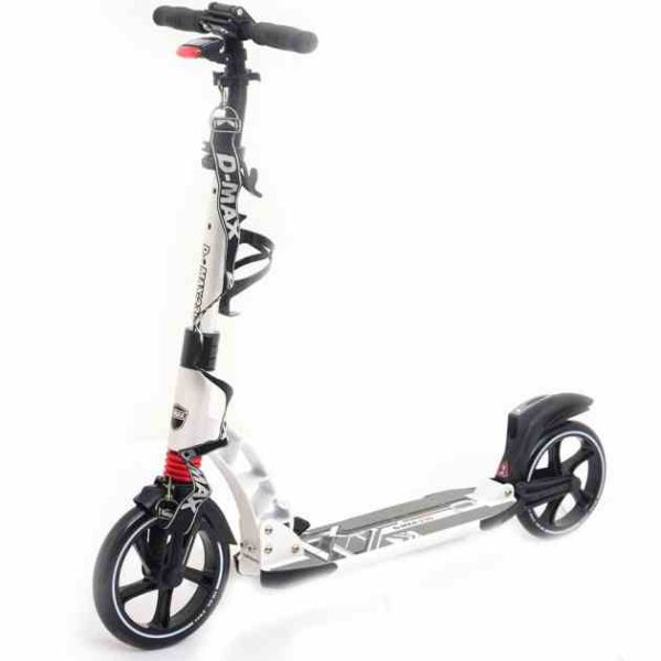 Двоколісний самокат SR 2-014 з ручним гальмом  Білий