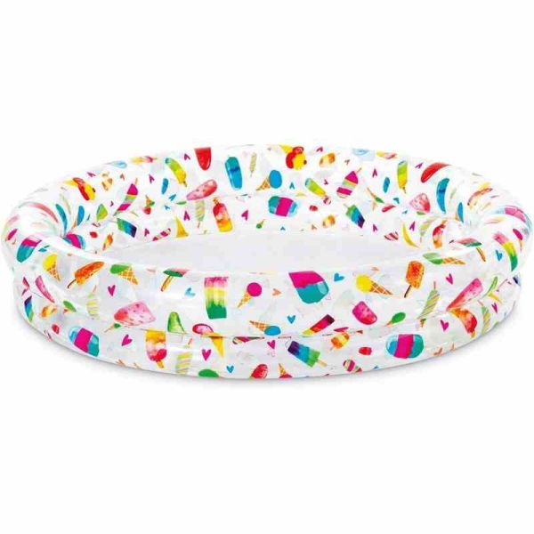 Дитячий надувний басейн "Морозиво" 59421-2, 122 х 25 см 105 л 