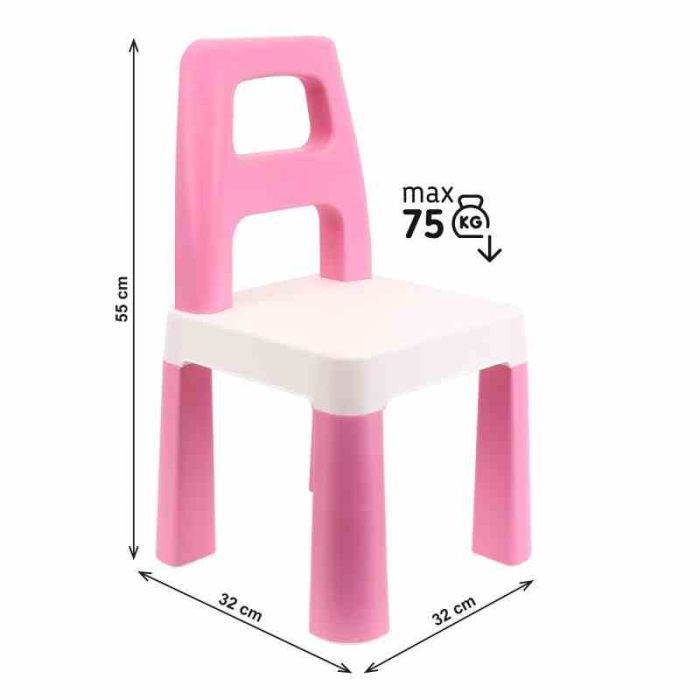 Дитячий стілець "Kids Chair" 0167TXK рожевий, до 75 кг