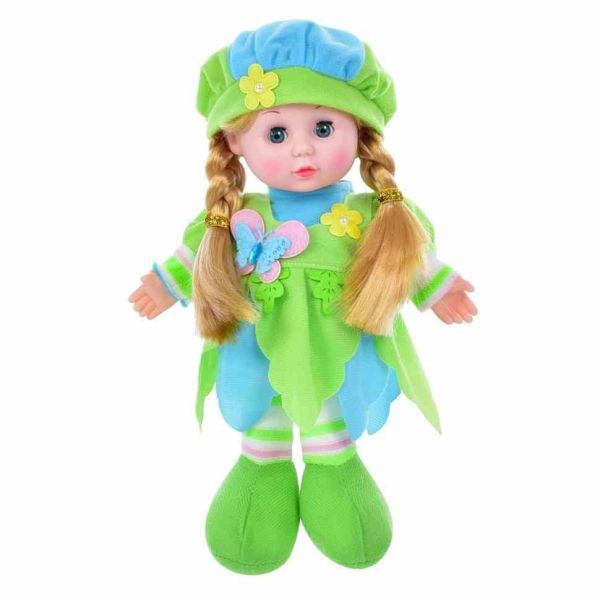 Дитяча Лялька LY3011(Green) м'яконабивна, 28 см, зелена